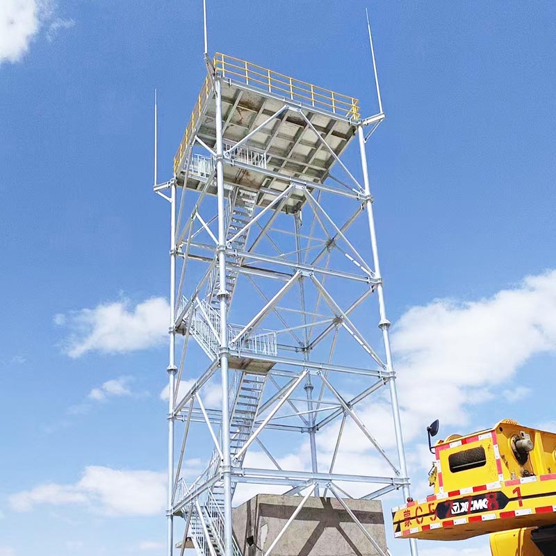 Tháp truyền radar ống thép bốn cột